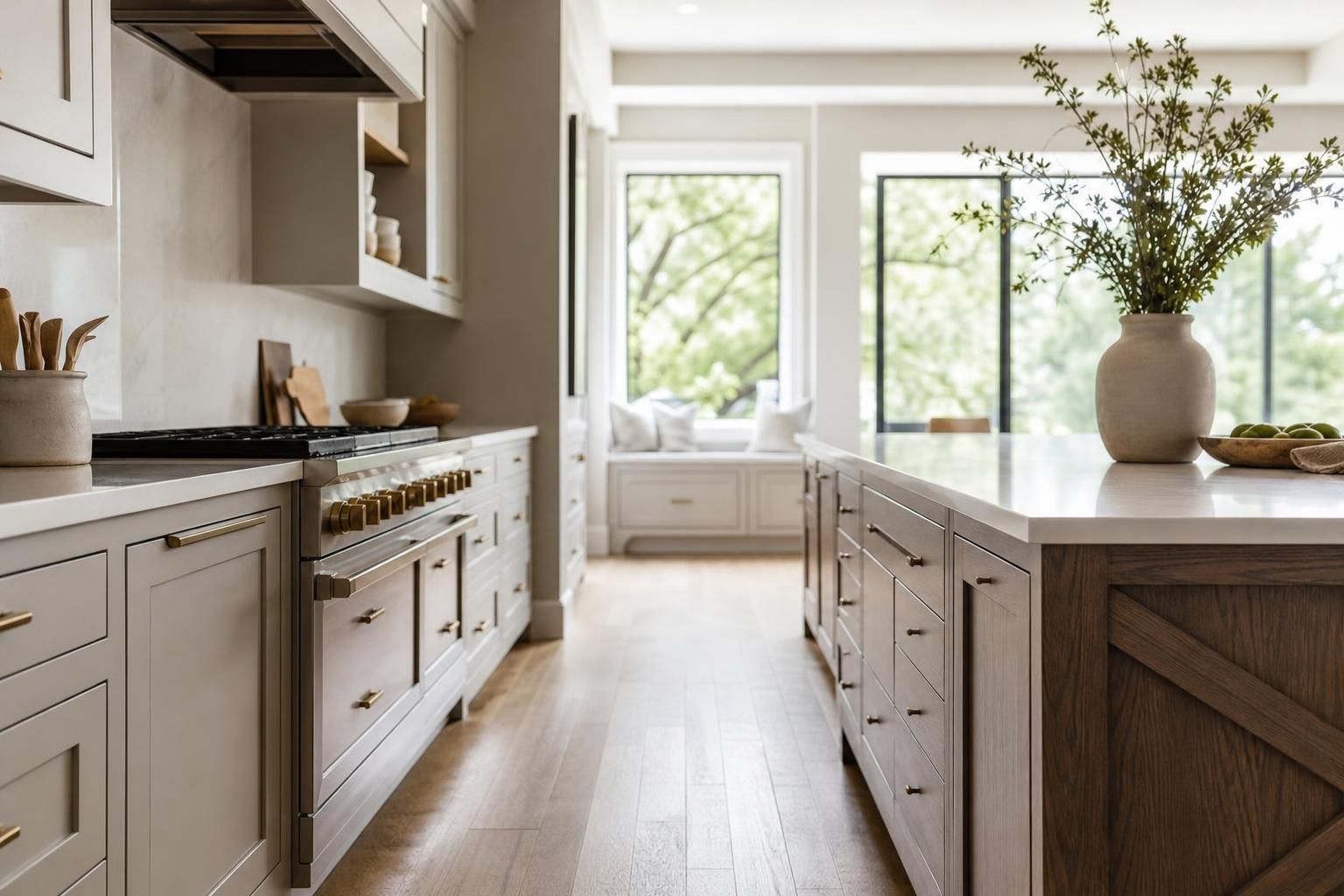 How Much Space Should Be Between Cabinets and an Island?