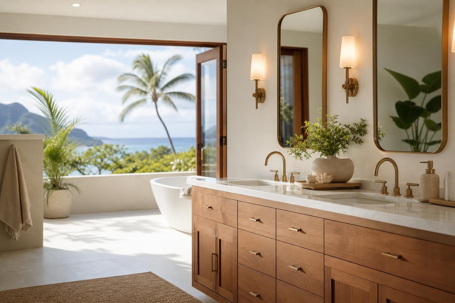 Double Vanity Bathroom Ideas for Oahu Homes