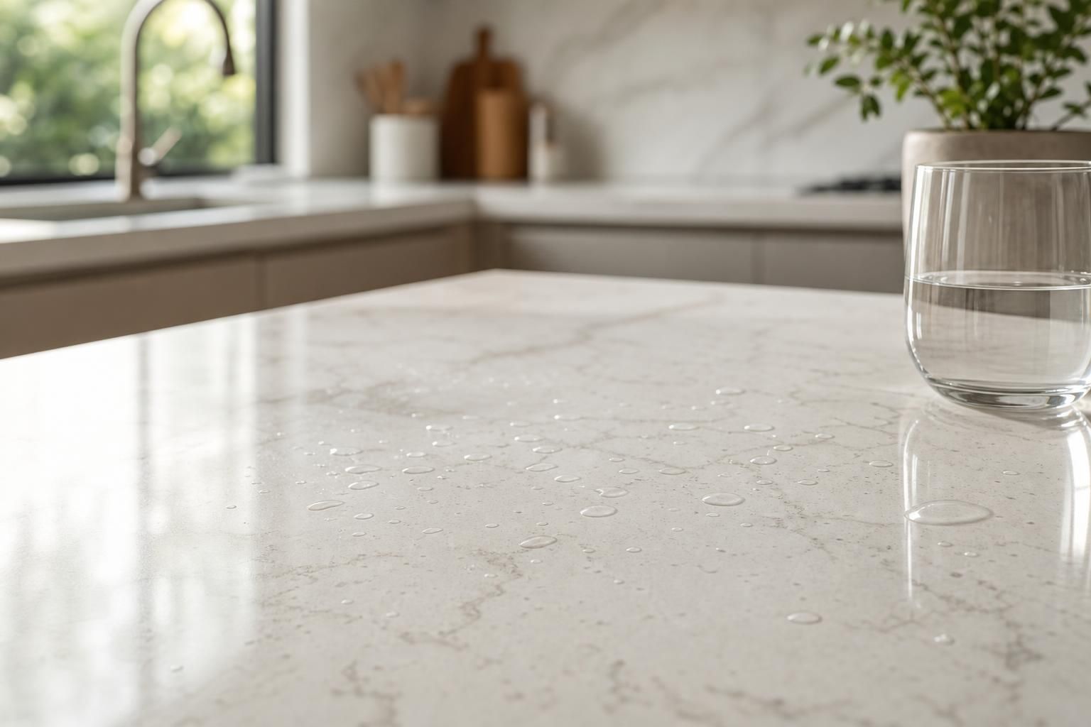 How to Prevent Water Rings on Quartz Countertops