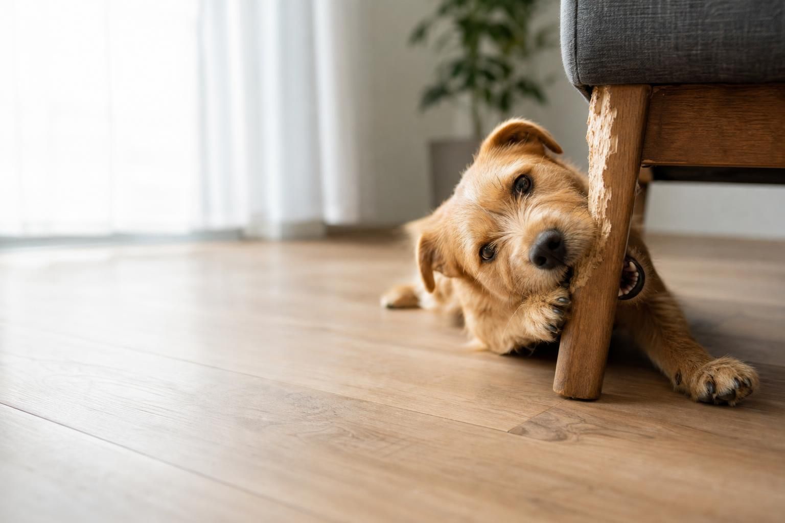 How to Stop a Dog From Chewing Furniture